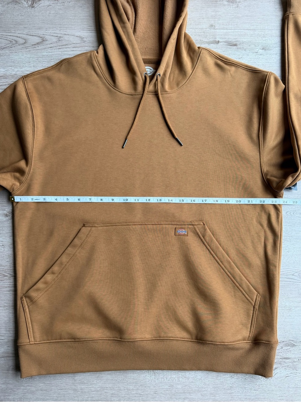 Dickies Men’s Large Pullover Fleece Hoodie Brown Duck DWR Workwear - Picture 12 of 16
